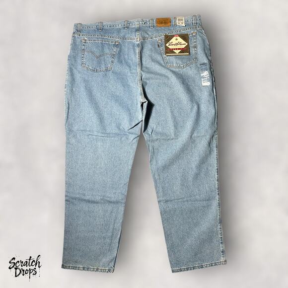 Vintage Levi's Strauss Signature 545 Men's Jeans NWT Deadstock W54 L32 Loose Fit - Picture 3 of 9